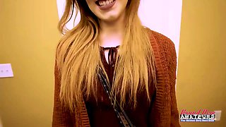Virgin ginger beauty keaton dildo fucks her labia and gets deeply fucked!