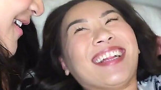 Slutty Asian Cosplayers Share Stud's Huge Cock Before Expo