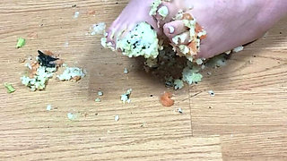 He Takes His Meal Thanks to My Feet...