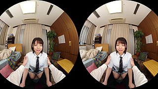 Japanese Student Siren Awakens Fiery Virtual Passion