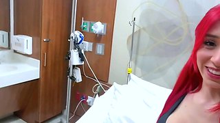 Zoey Di Giacomo Passionate Pussy Rub On Hospital Bed