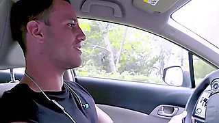Big Tits MILF Step Mom Fucked By Step Son After Driving Lesson