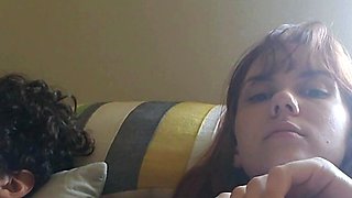 Milf brunette masturbating with toy ass