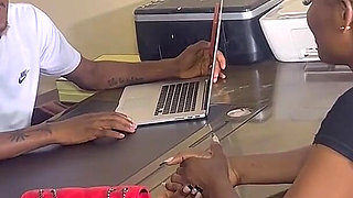 I Went to See My Old School Friend at Him Office and I Fuck Him Cock