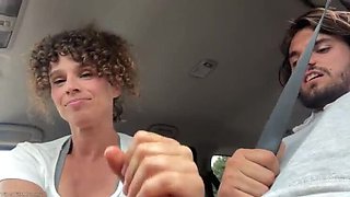 Stepmom Public Blowjob and Car Sex with Big Dick Before Therapy