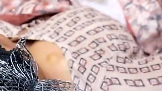 My Hot Neighbour Aunty in Saree Blouse Wearing Mask I Sucked Her Big Tits Fucked Her Hard and Cum Inside Her Pussy