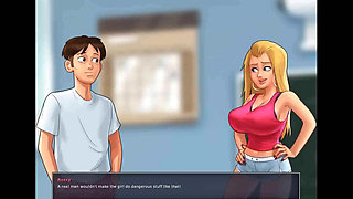 Summertime saga: finding the exams, and dick-riding in the college locker room ep 203