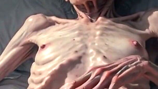 Horny 90 Year Old Skinny Granny Masturbates Her Hairy Wet Pussy - Frail Solo Play