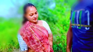 Desi village cute maid outdoor jungle fuck by boss for salary - Indian cute girl sex with big cock