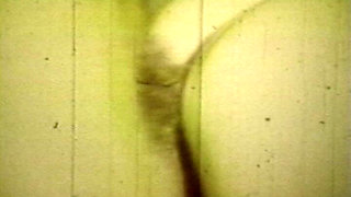 Worn Sepia Loop Captures Curly Retro Couple in Raw Bedroom Passion