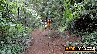 African lesbian mommy cougar teaching a teenage