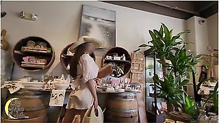 Caught Flashing Pussy While Shopping Without Panties On!