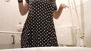 Your Dirty Stepsister Films Herself Pissing in the Toilets of Bars and Stations