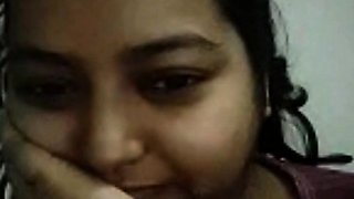 A Fat horny indian girl enjoying cock jerking bon webcam