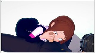 {my Hero Academia} Ochaco Uraraka Loves Taking And Sucking Cock {コイカツ!/ 3d Hentai}