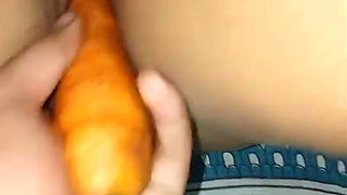 I Put a Carrot Into My Married Stepsister's Pussy