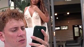Stepmom Finds Her Stepson Masturbating in the Pool and Volunteers