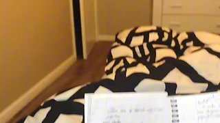 Step-mom with perfect tits and big booty falls on my dick and starts sucking