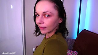 AimeeWavesXXX's Amateur Passion in Waiting Room Heat