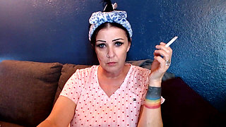 Lovely Woman Smoking with You