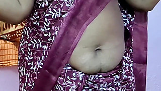 Desi Stepmom's Navel Seduction & Raw Passionate Overflowing Creampie