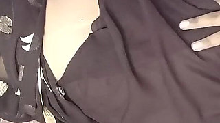 Beautiful Sister-in-law in Black Saree Was Fucked by Her Neighbour's Brother-in-law.