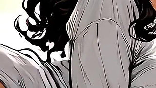 Horny Old Blonde Widow Fucks Hard with Gardener - Passionate Outdoor Sex - Ai Animation