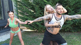 A Lustful Yoga Master Bella Mur Cleansed Chakras of Couples Monika Fox and Jack23!