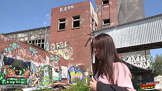 German Scout - Skinny and Small Tits Teen Model Nata Ocean First Risky Casting Fuck in Berlin