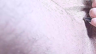 Long Black Nails Massaging Hard Cock and Balls up to Multiple Cumshots