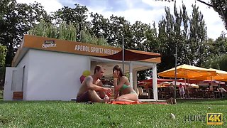 Hunt4k. comely female loves outdoor Anal Sex for money with new man