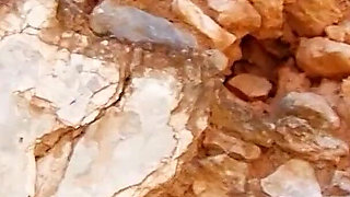 Dirty stepfather fucks skinny teen Angels outdoor with condom in ass