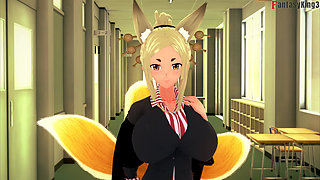Xenovia Quarta gets caught sucking dick - HS DXD NTR Madness 13