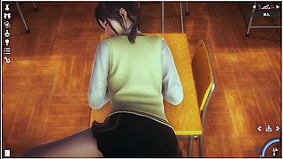 Schoolgirl uniforms tempt in a honey-select scene