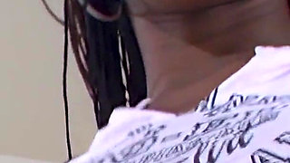 Hard Body College Black Fit Babe in Sexy Striptease Video