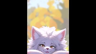 Furry Anime Babe Sucks Thick Cock and Gets Filled with Cum in Loop