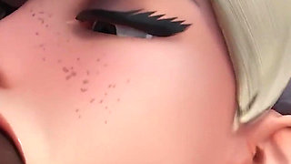 Overwatch Mercy Dr. Ziegler - Patient’s BBC Double Penetration Animation