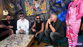 Pink Cock Crazed Clowns Vs Mafia Poker Orgy