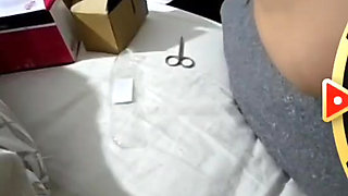 Step mom pulled out mini skirt and show her pussy to her