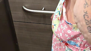 Naughty Elevator Ride Will She Get Caught?