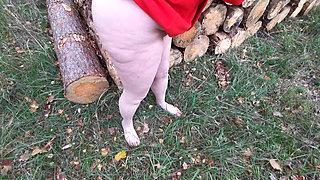 Completely Naked Tit Punishment in the Woods