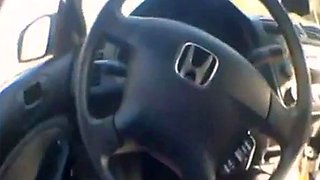Amateur Guy Masturbates in Car