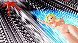 Krillin Almost Finds Android 18 and Roshi Fucking - Dragon Ball Zex Series