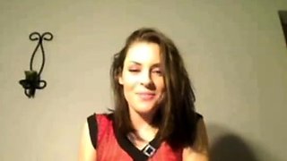 Webcam Girl Squirts on Her Pussy with Fingers