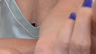 Exciting Blue Fingernails and Silk Negligee, JOI, Lady Victoria Valente