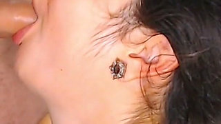 Facefuck Deepthroat with Big Cock on Brunette - She Was Out of Air