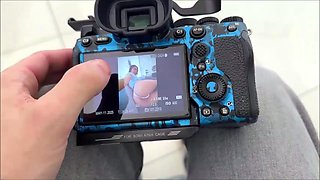 Hot brunette babe gives a perfect POV blowjob