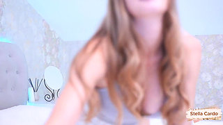 She Shows off Her Pink Pussy in a Doggy Style Position