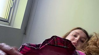 Solo Latina masturbating in panties