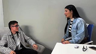 BIG ASS PSYCHOLOGIST IS FUCKED VERY HARD BY A SHY BUT